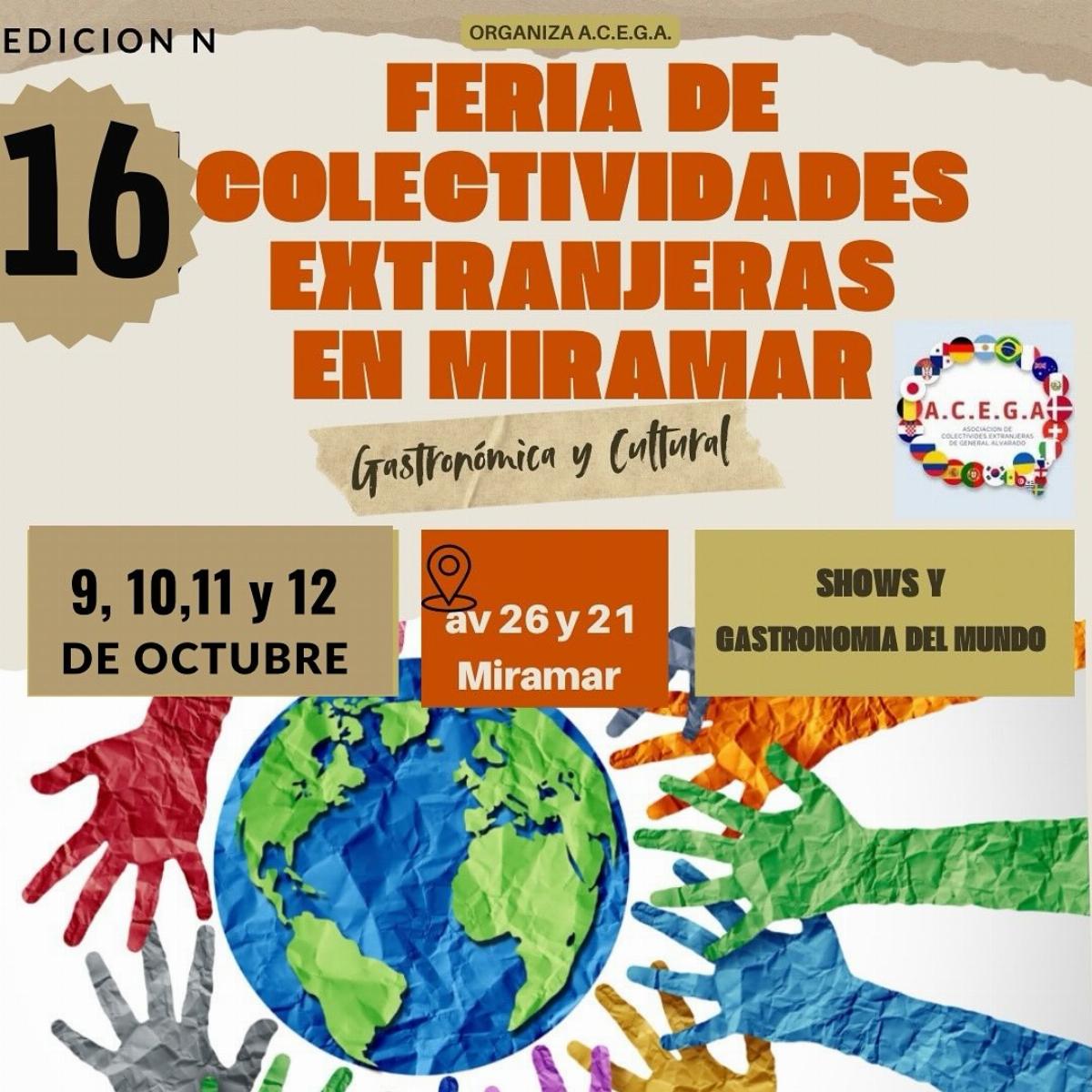Miramar se prepara para vivir la 16ª Fiesta de Colectividades Extranjeras