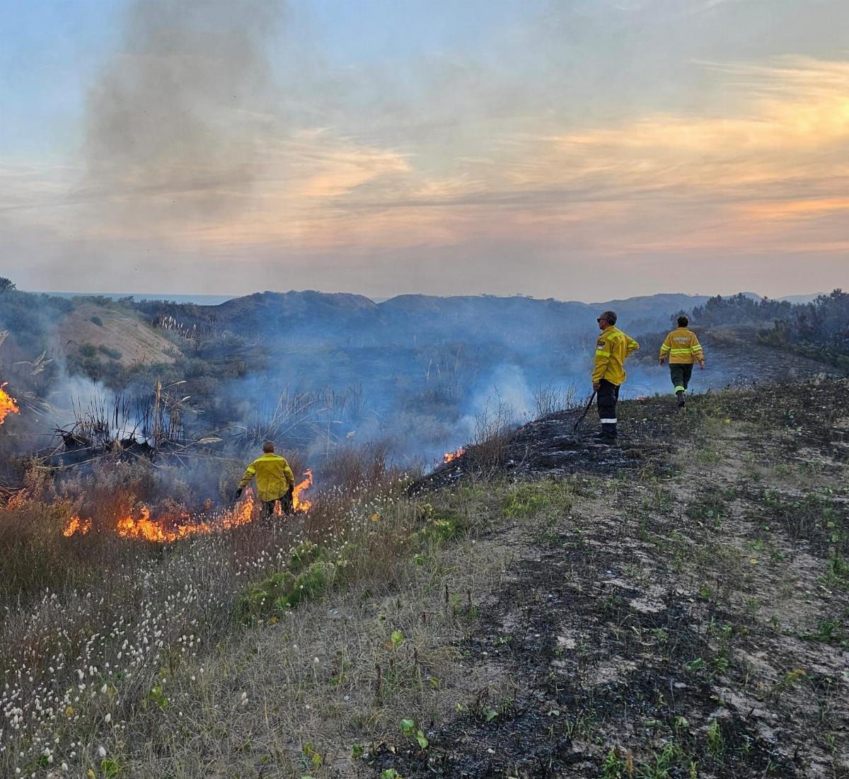 Se reactivó un foco en la zona del incendio del Camino del Duende