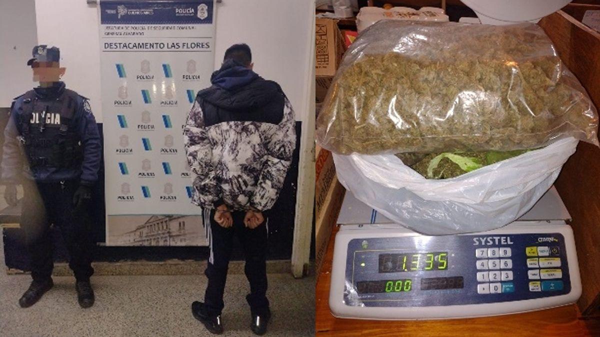 Allanan una vivienda por una causa de lesiones y secuestran municiones y droga